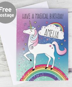 Personalised Unicorn Card