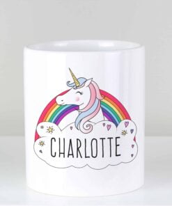 Personalised Unicorn Ceramic Storage Pot