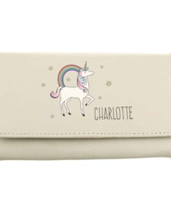 Personalised Unicorn Cream Purse