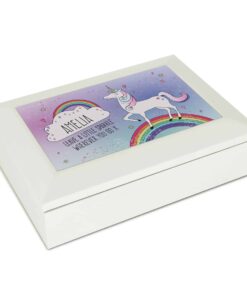 Personalised Unicorn Jewellery Box