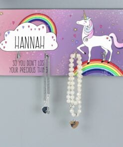 Personalised Unicorn Jewellery Hooks