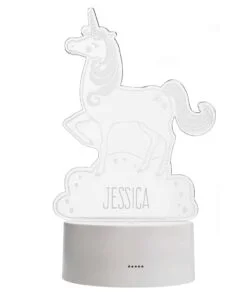 Personalised Unicorn LED Colour Changing Night Light