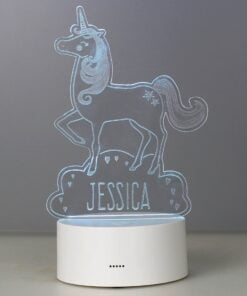 Personalised Unicorn LED Colour Changing Night Light
