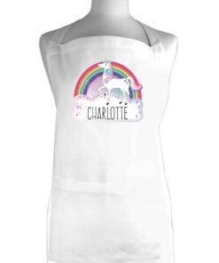 Personalised Unicorn White Apron