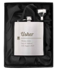 Personalised Usher Hip Flask