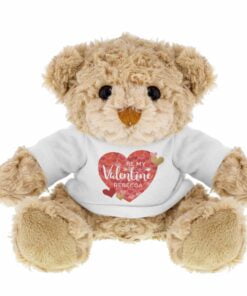 Personalised Valentine’s Day Confetti Hearts Teddy Bear