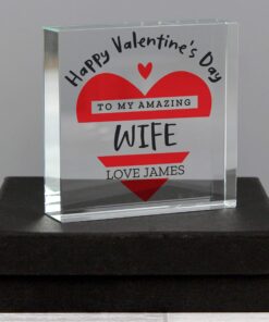 Personalised Valentine’s Day Crystal Token
