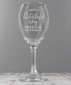 Personalised Valentine’s Day Wine Glass