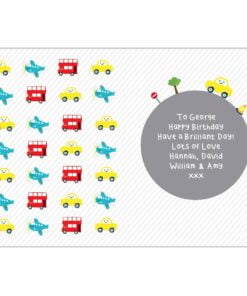 Personalised Vehicles Birthday Card
