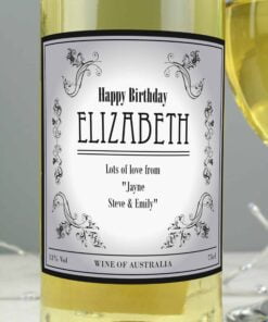 Personalised Vineyard White Wine