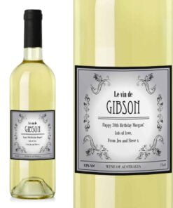 Personalised Vineyard White Wine
