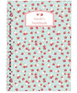 Personalised Vintage Floral A5 Notebook