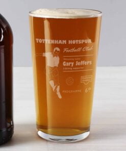 Personalised Vintage Football Supporter’s Pint Glass