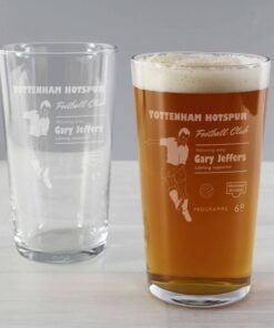 Personalised Vintage Football Supporter’s Pint Glass