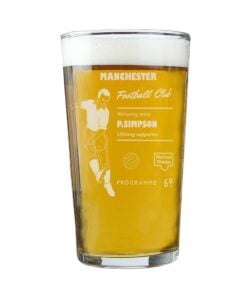 Personalised Vintage Football Supporter’s Pint Glass