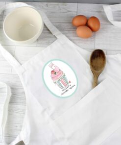 Personalised Vintage Pastel Cupcake Children’s Apron