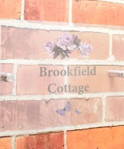 Personalised Vintage Rose Acrylic House Sign