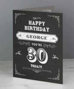 Personalised Vintage Typography Birthday Card