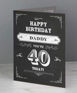 Personalised Vintage Typography Birthday Card