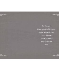 Personalised Vintage Typography Birthday Card