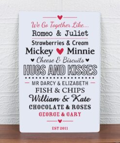 Personalised We Go Together… Sign