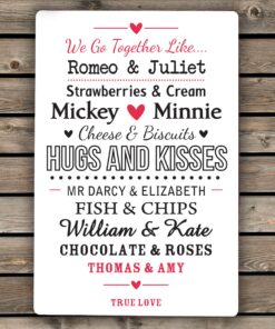 Personalised We Go Together… Sign
