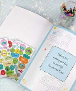 Personalised Wedding Activity Book with Stickers
