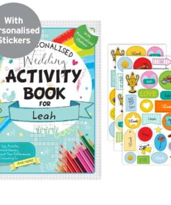 Personalised Wedding Activity Book with Stickers