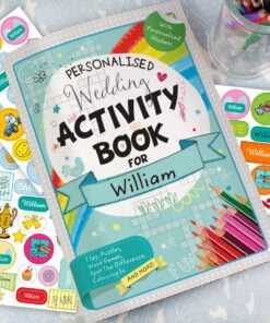Personalised Wedding Activity Book with Stickers