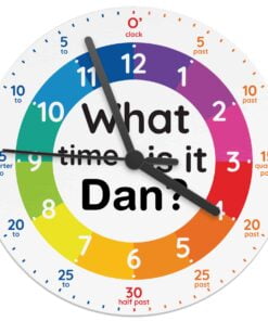 Personalised What Time Is It? Wooden Clock