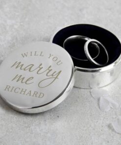 Personalised Will You Marry Me Ring Box