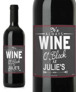 Personalised Wine O’Clock Red Wine