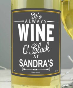Personalised Wine O’Clock White Wine