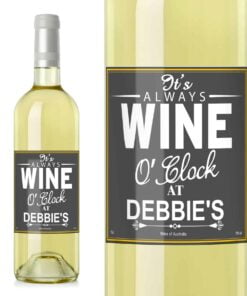 Personalised Wine O’Clock White Wine