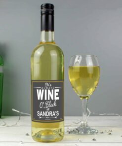 Personalised Wine O’Clock White Wine