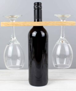 Personalised ‘Wine O’clock’ Wine Glass & Bottle Butler