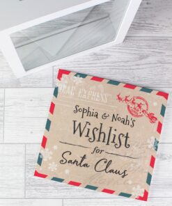 Personalised Wishes, Lists and Letters for Santa Keepsake Box