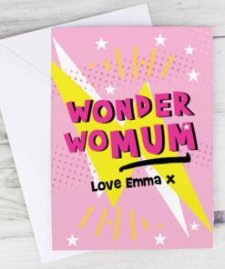 Personalised Wonder WoMum Card