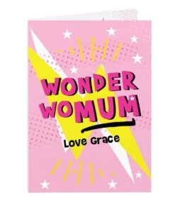 Personalised Wonder WoMum Card