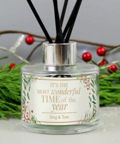 Personalised ‘Wonderful Time of The Year’ Christmas Reed Diffuser