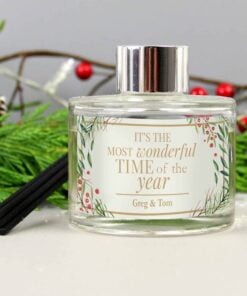 Personalised ‘Wonderful Time of The Year’ Christmas Reed Diffuser