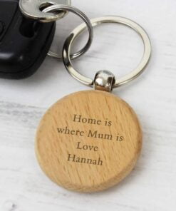 Personalised Wooden Keyring