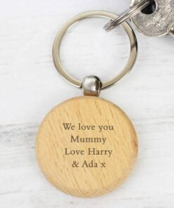 Personalised Wooden Keyring