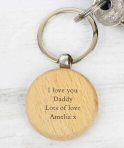 Personalised Wooden Keyring