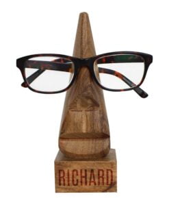 Personalised Wooden Nose-Shaped Glasses Holder