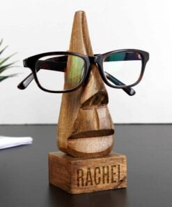 Personalised Wooden Nose-Shaped Glasses Holder