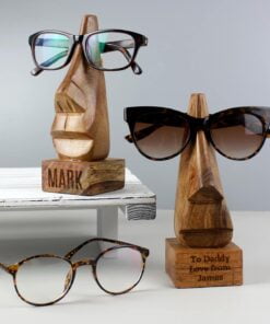 Personalised Wooden Nose-Shaped Glasses Holder