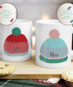 Personalised Woolly Hats Mug Set