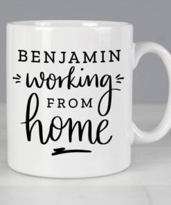 Personalised Working From Home Mug