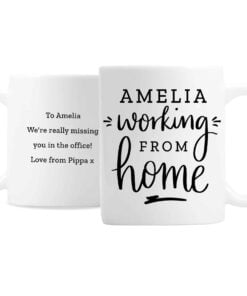 Personalised Working From Home Mug